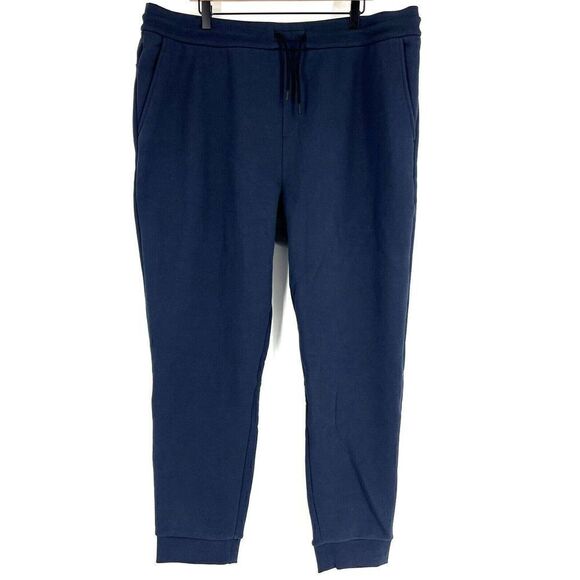 Hill City Pants Size XXL Mens Navy Heavyweight Fleece Jogger Pockets Sweatpants